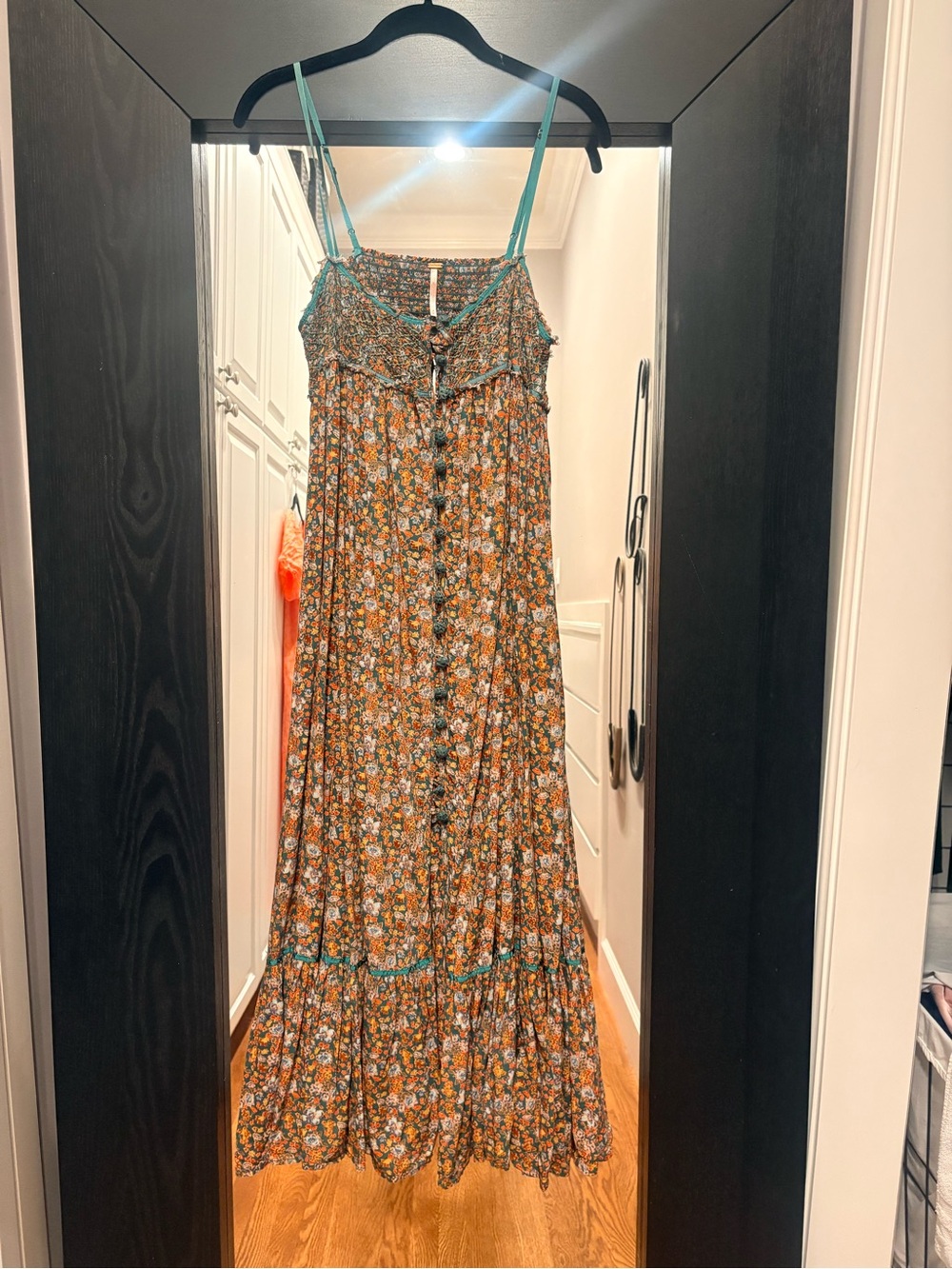 FREE PEOPLE Molly Jo Floral Button-Front Maxi